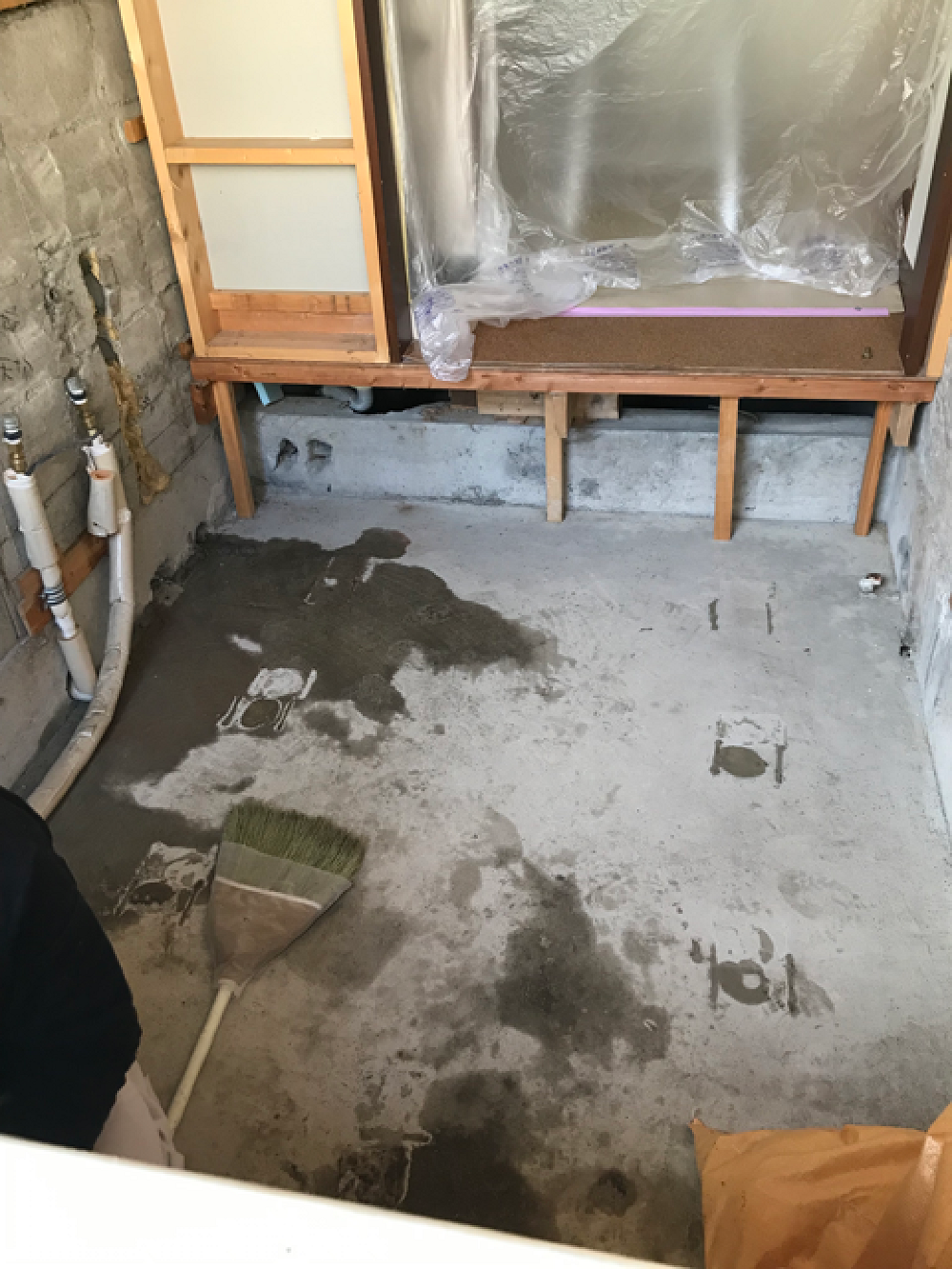 既存浴室解体③