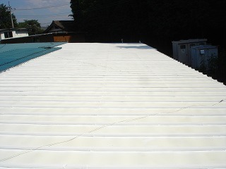 工場屋根遮熱塗料塗装工事