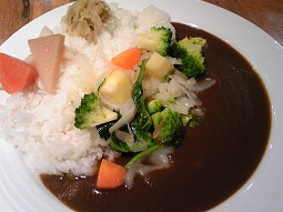 カレー 700円 ＋炒め 野菜トッピング 200円
