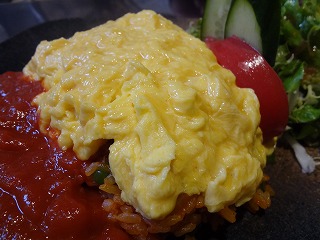 味月亭我が家風オムレツライスートマトソースー