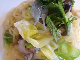 生しらすと春キャベツのパスタ