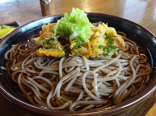 かきあげそば大盛り